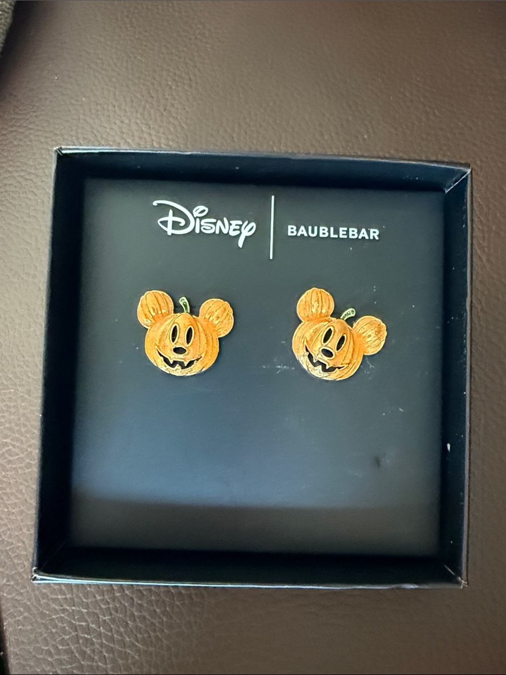 Disney x BaubleBar Orange Pumpkin Earrings